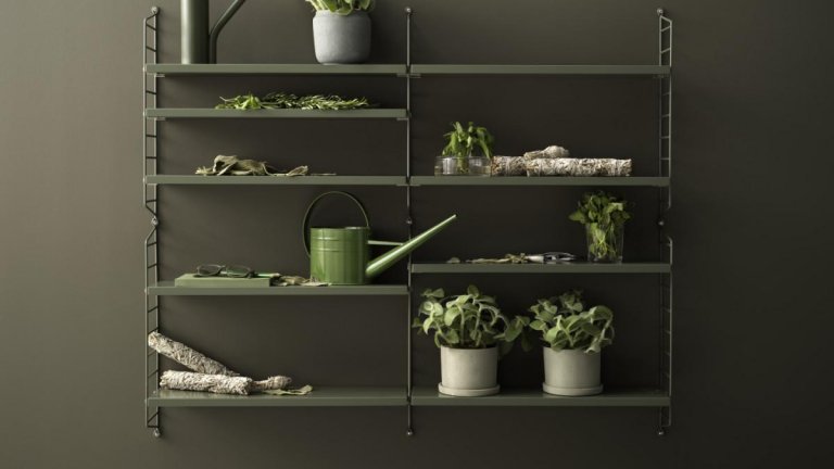 String Furniture Pocket wandkast wit/essen