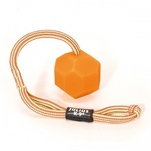 Bola com cordão laranja fluorescente