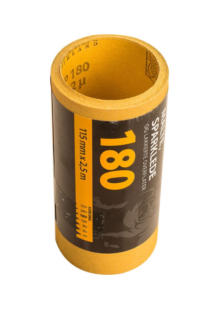 SLIPEPAPIR MIRKA RULL M/S/L K180 115MM X 2,5M