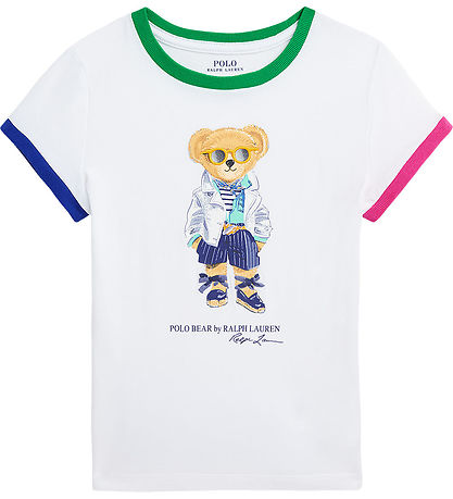 Polo Ralph Lauren T-Shirt - Weiß m. Kuscheltier