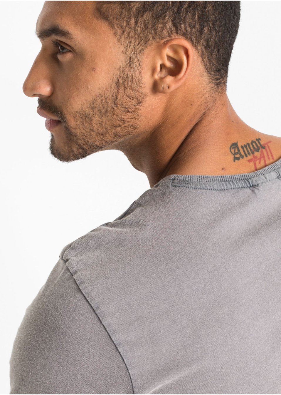 T-shirt en coton facile d'entretien, Slim Fit