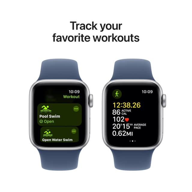 Apple Watch SE 2nd Gen 40mm LTE (Silver Alu/Denim sport band S/M)