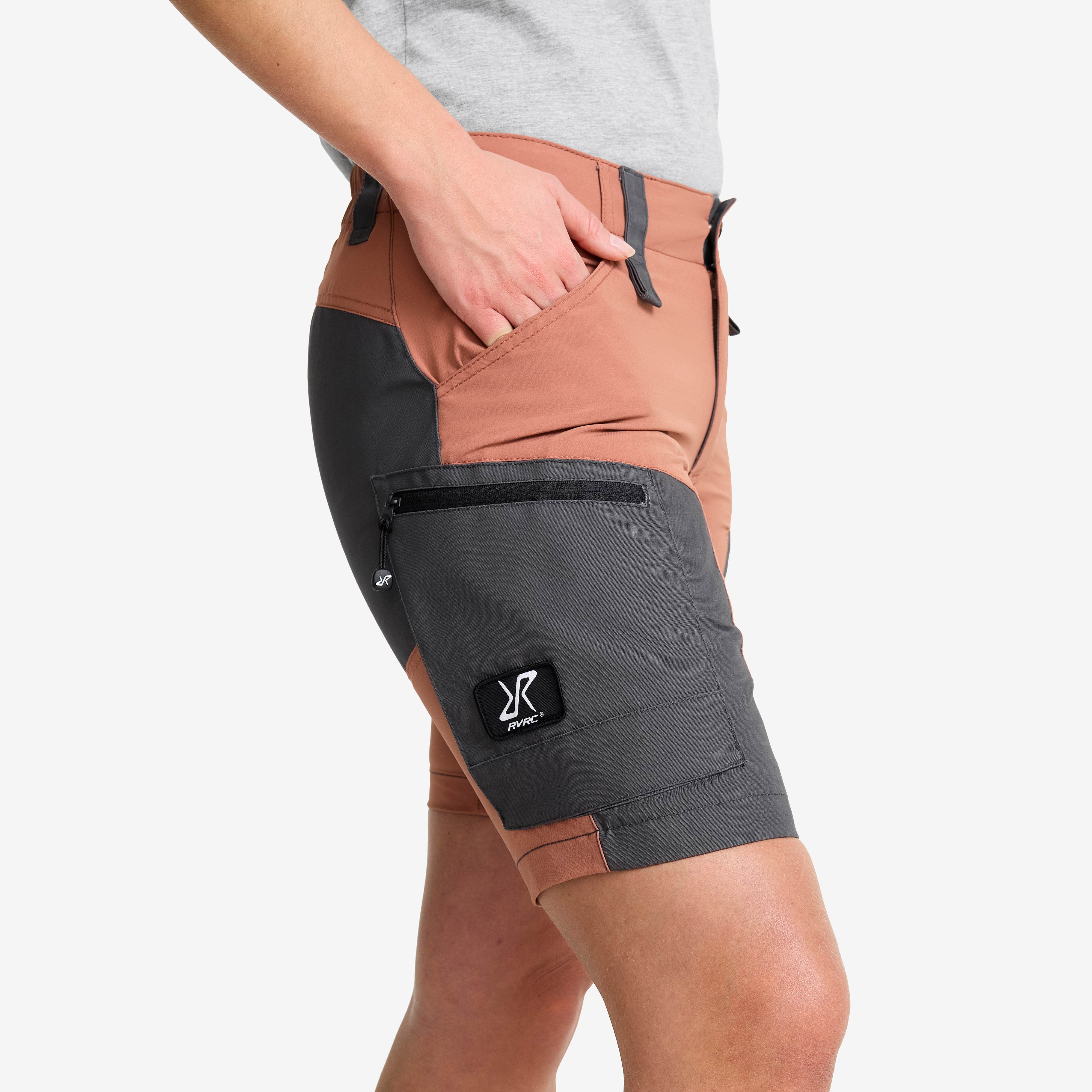 RVRC GP Shorts Dame Pink Wood/Magnet