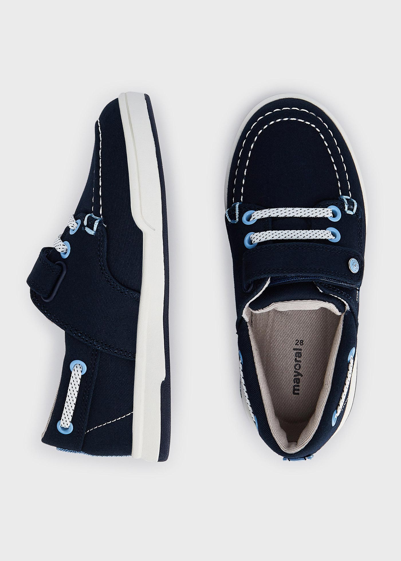 Estilo náutico com fecho de velcro para meninos