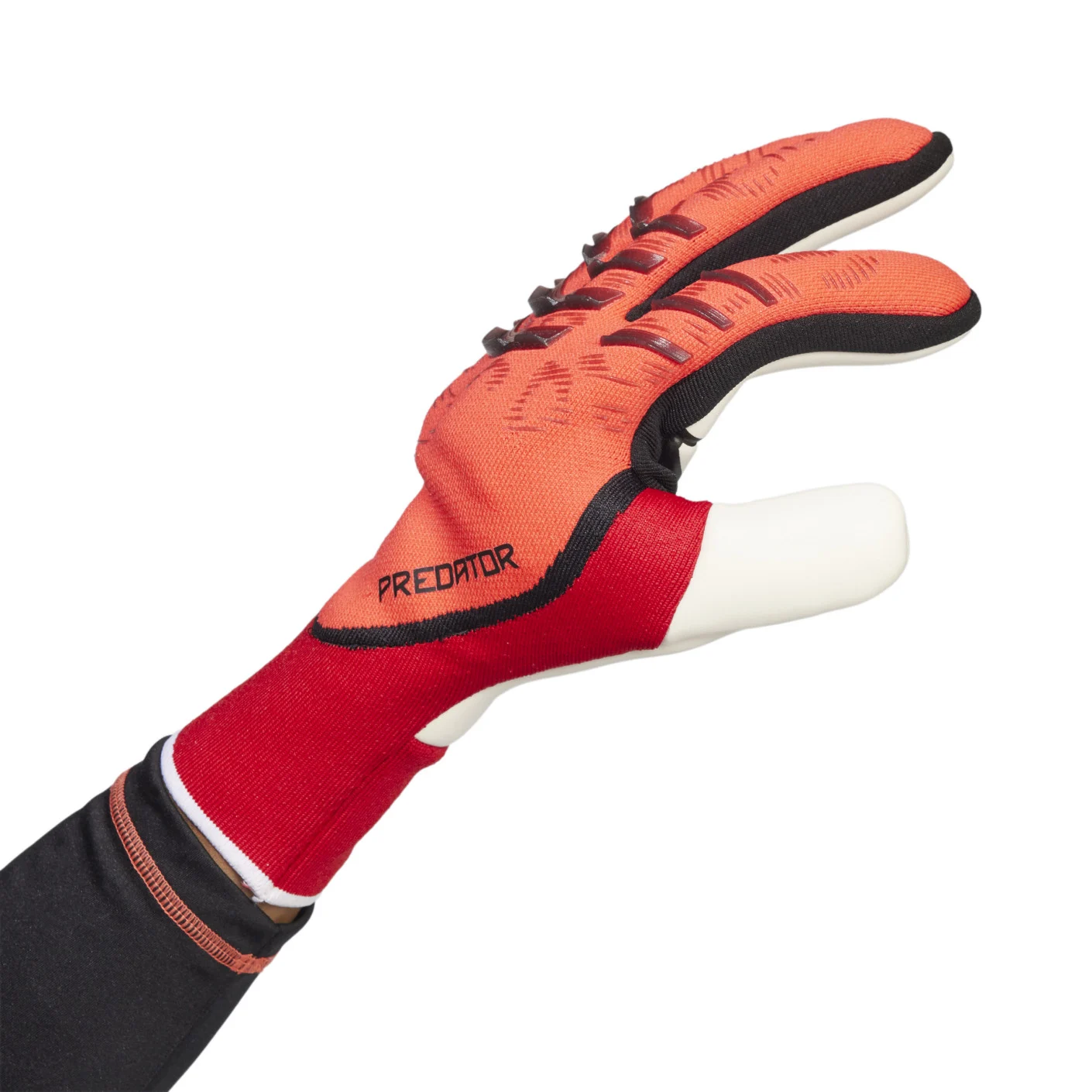 Adidas Predator Pro Fingersave Keepershandschoenen Rood Wit Zwart