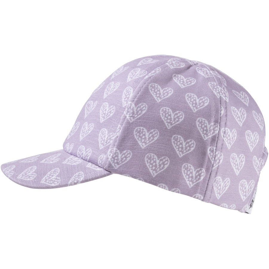 Sterntaler Baseball-Cap Herzen flieder