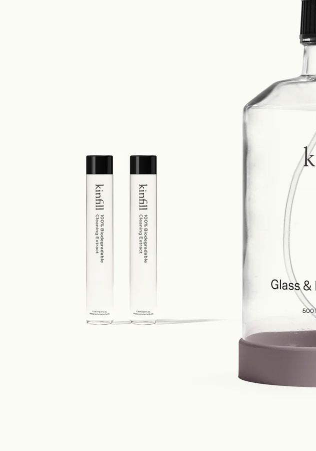 kinfill 2x Nachfüllkonzentrat Glasreiniger Brune