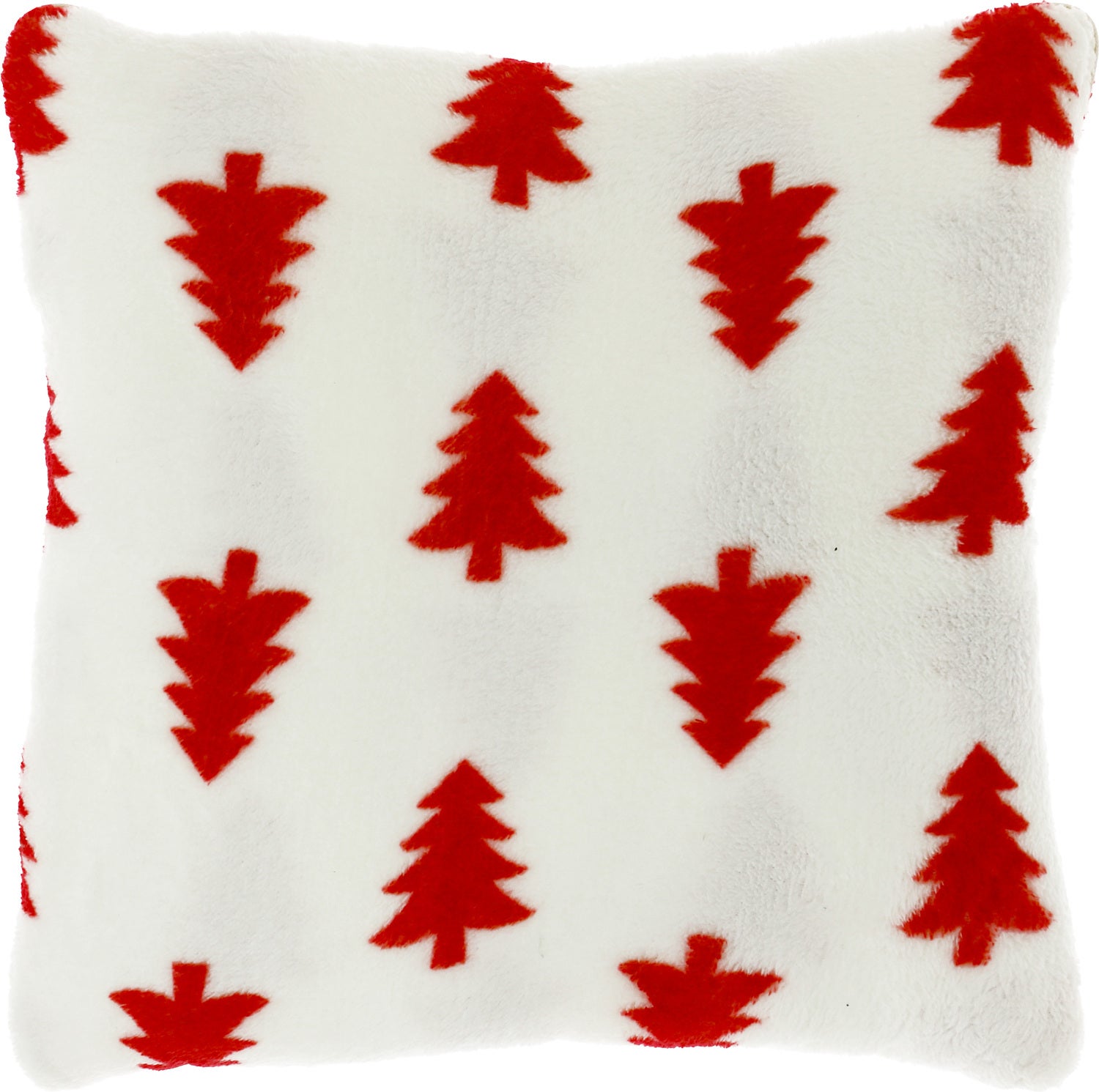 Unique Living kerstkussen Snuggle wit / rood 150 x 200 x 10 cm
