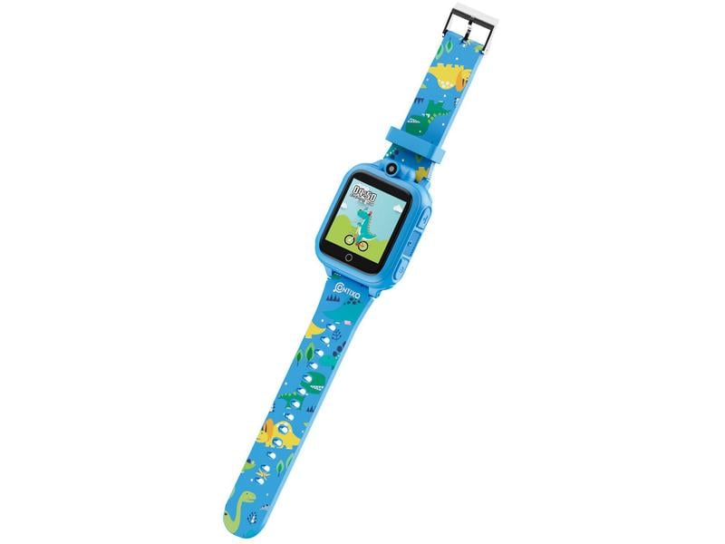 Contixo Smart Watch mit edukativen Spielen Blau (D/E/F/I) Funktionsreiche Kinder-Smartwatch