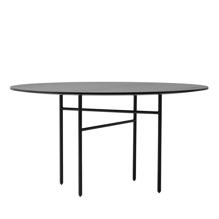 Audo Copenhagen Snaregade Round tafel Ø120 zwart eiken