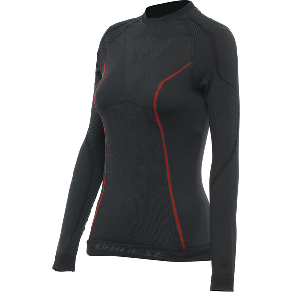 Dainese - T-shirt Thermique Femme Thermo LS Lady Noir / Rouge
