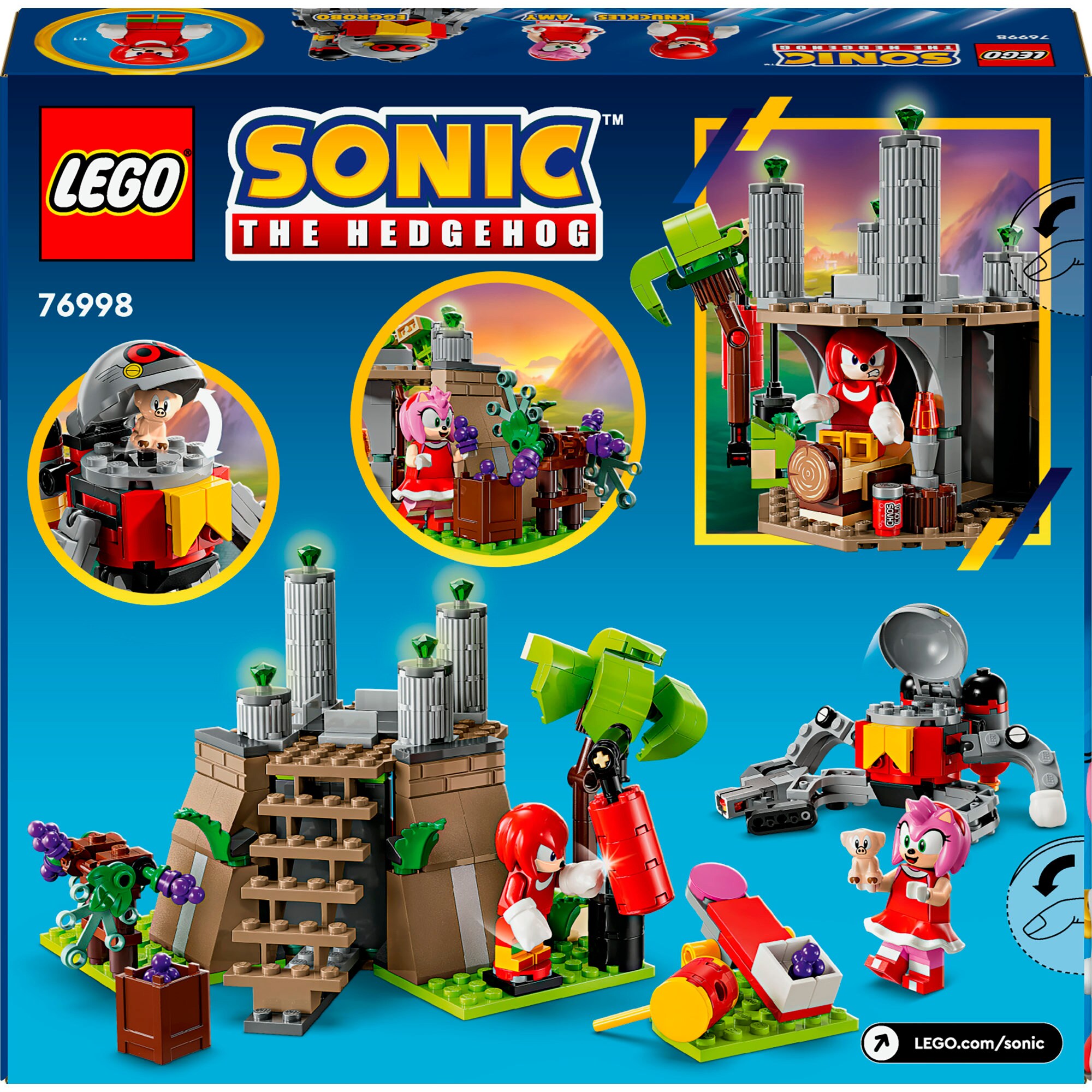 LEGO Konstruktionsspielzeug Sonic the Hedgehog Knuckles und der Schrein des Master Emerald
