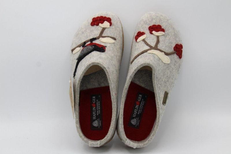 Haflinger - Grizzly Winterbird - Pantoffels - Grijs