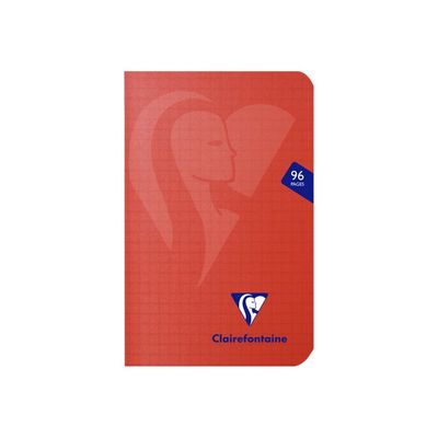 Clairefontaine Mimesys - Carnet polypro 9 x 14 cm - 96 pages - petits carreaux (5x5 mm) - disponible dans différentes couleurs