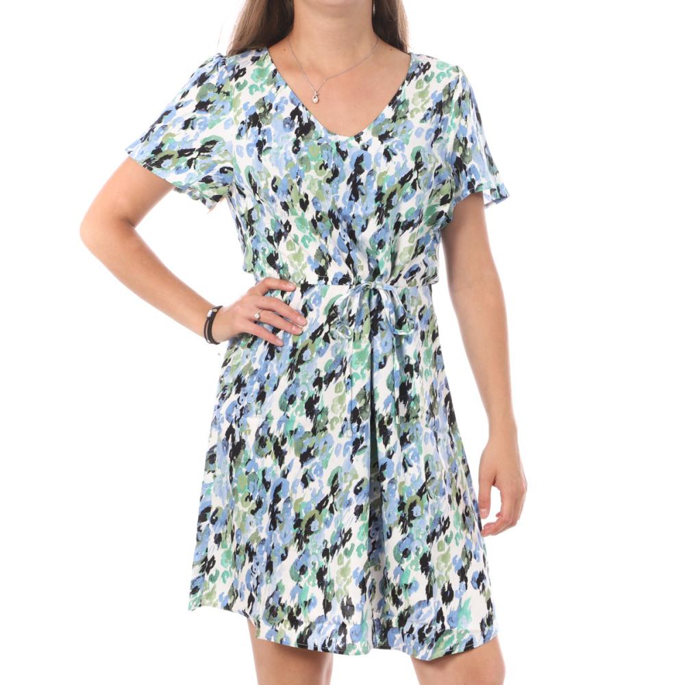 Vero Moda Robe Blanche/Bleu à Motifs Femme Vero Moda Easy