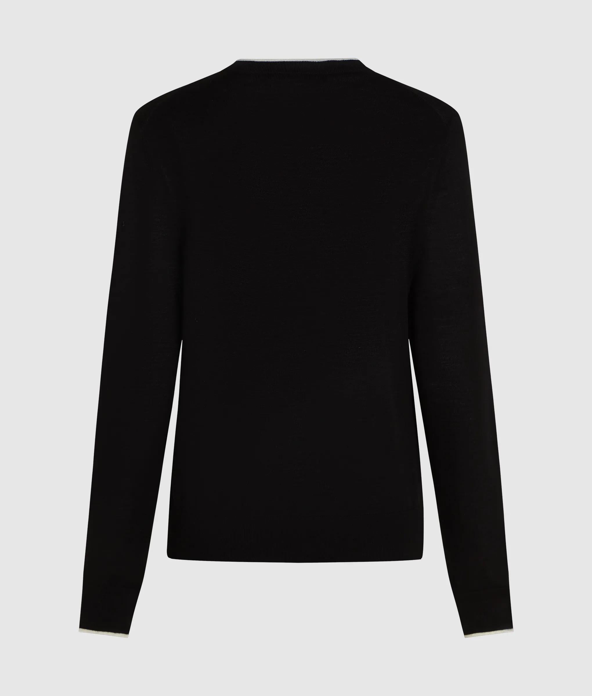 Merinoswol sweater met ronde hals
