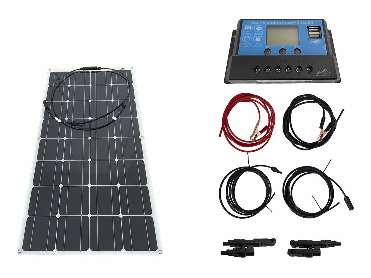 Bergproducts  100 watt flexibel zonnepaneelset