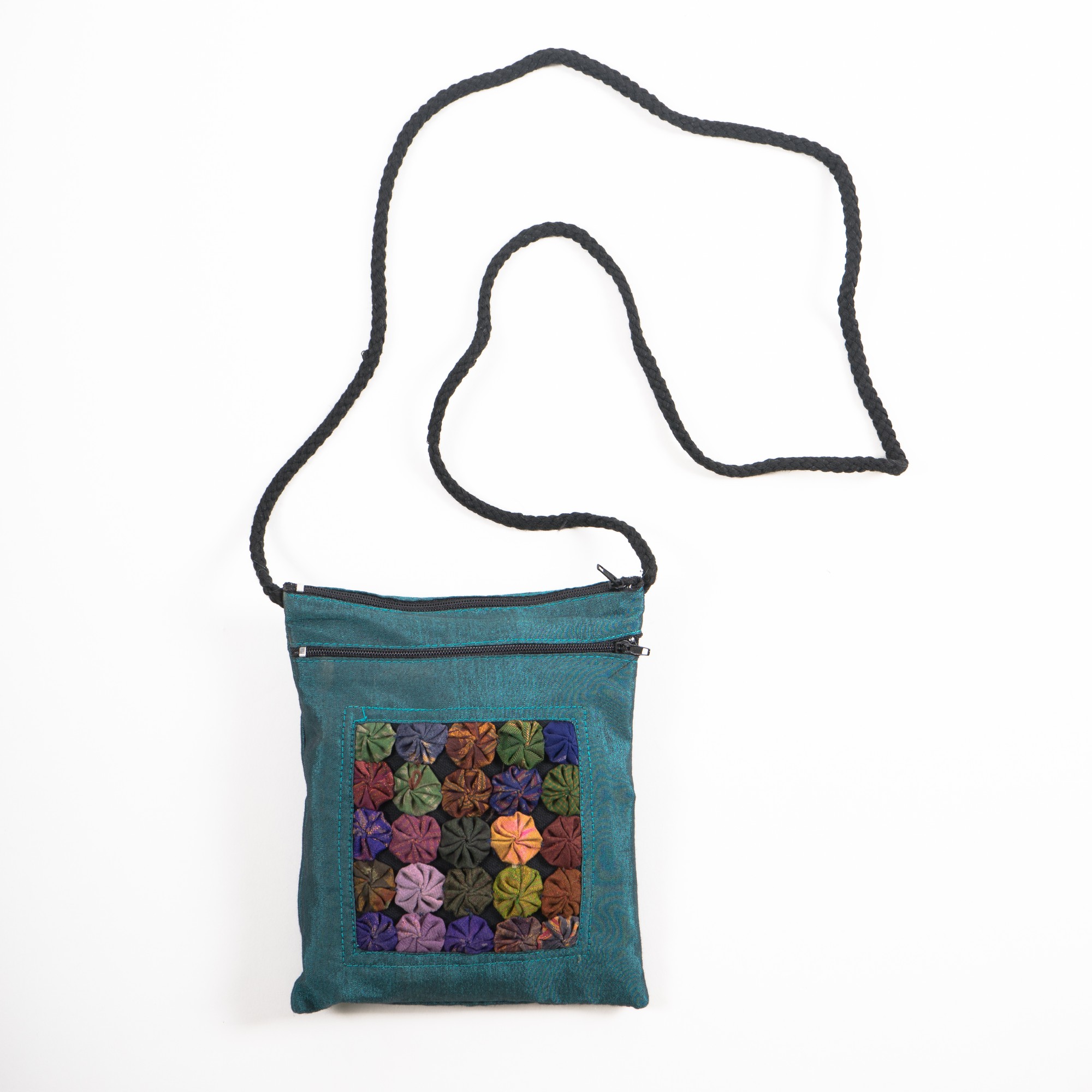 Schultertasche, türkis, B 16 cm, H 19 cm günstig bestellen