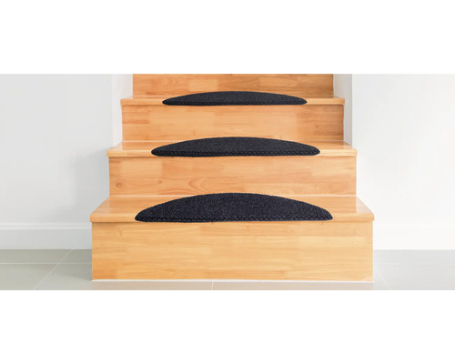 Trapmattenset Costa antraciet 25x65 cm 15-delig