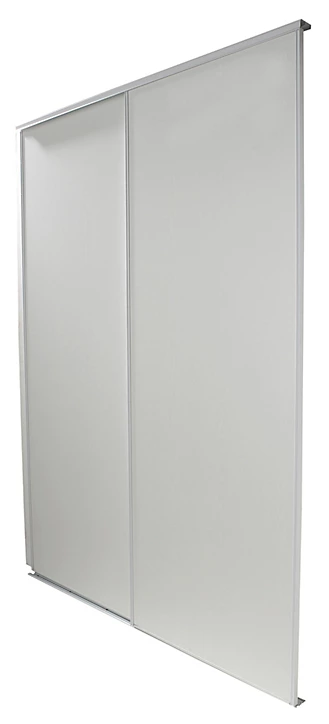 Lot de 2 portes de placard coulissantes blanches effet bois GoodHome Romero 180 x 250 cm