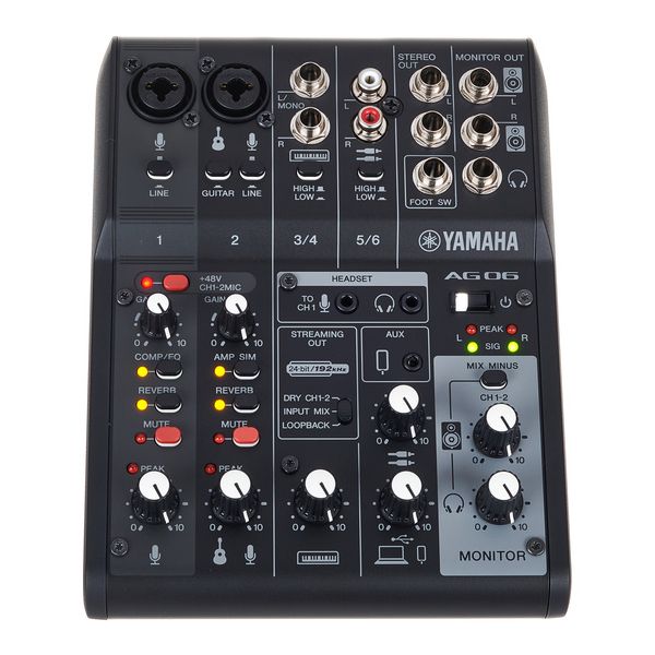 Yamaha AG06 MK2 BK