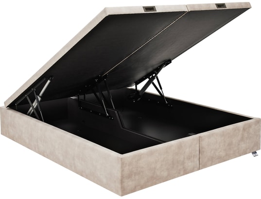 TEMPUR - Sommier 180 x 200 Premium Swift électrique 180x200 velours natur D74