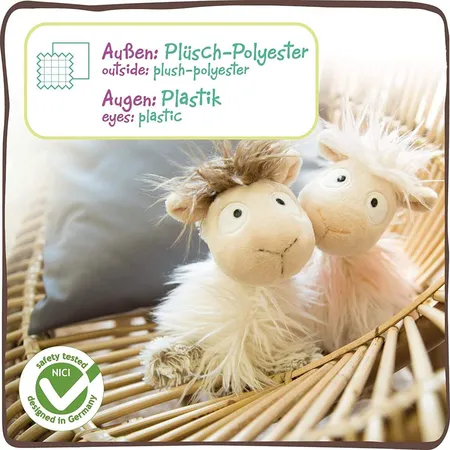 NICI Kuscheltierkissen Baby Cloudi, 2 in 1: Kuscheltier & Kuschelkissen