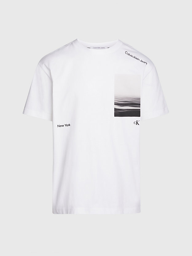 Camiseta com estampa fotográfica