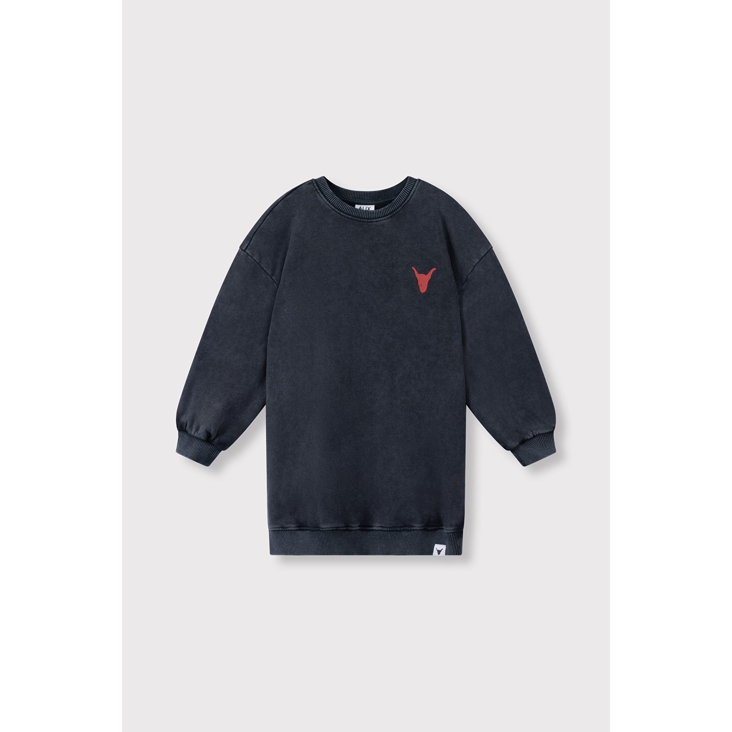 ALIX The Label | Kids Knitted Sweater Dress | Charcoal Grey