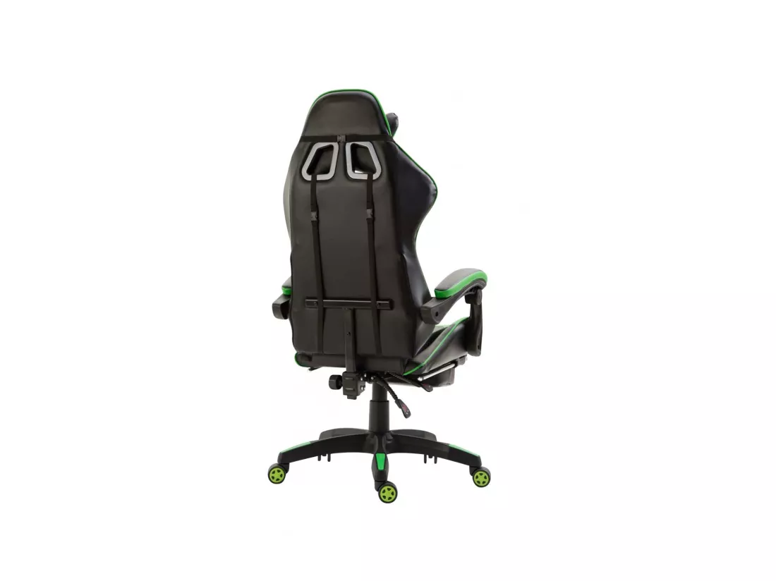 Chaise de bureau - Similicuir & Plastique - Noir / Vert - Ignite