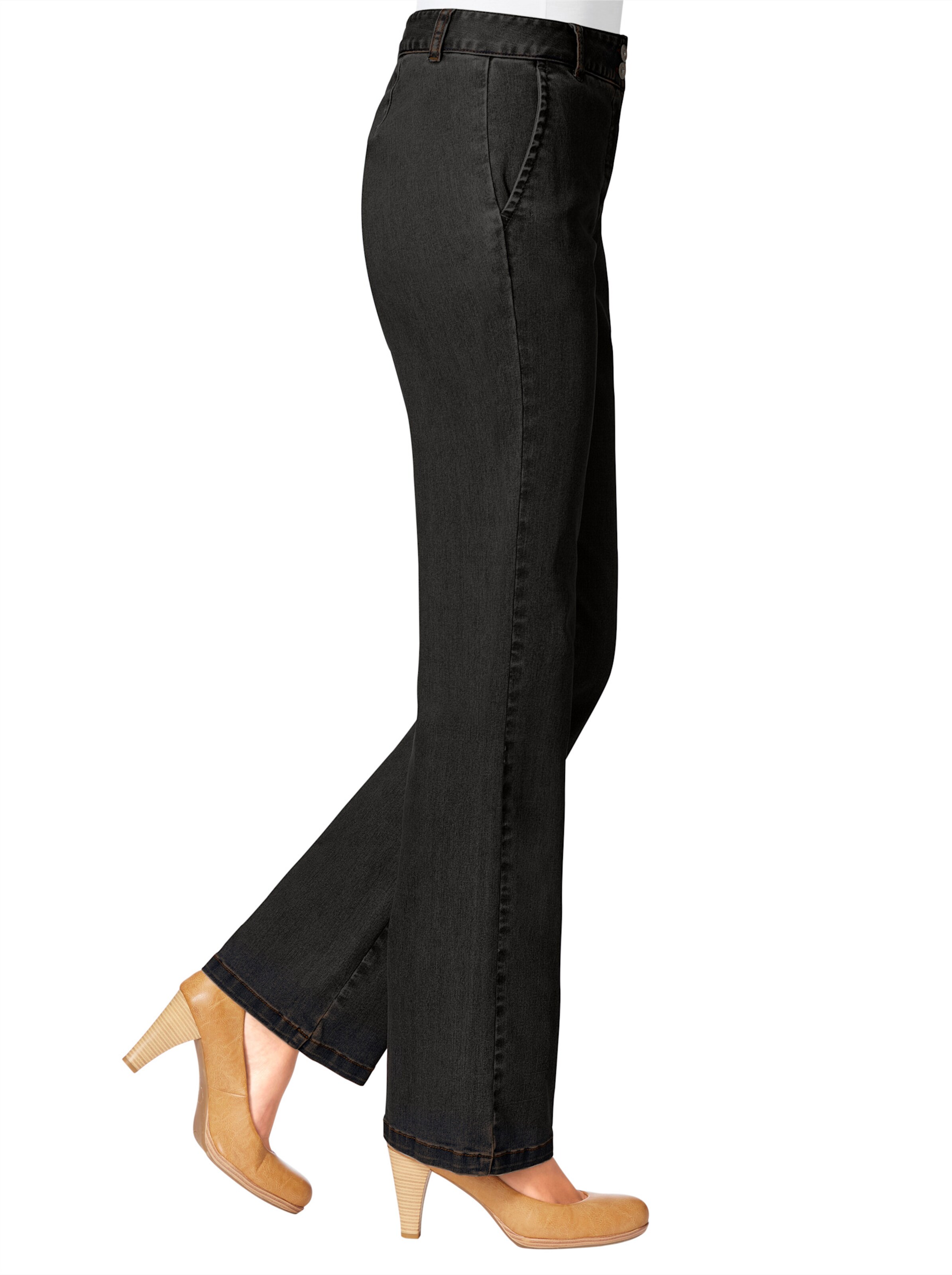 Stretch-Jeans in black-denim