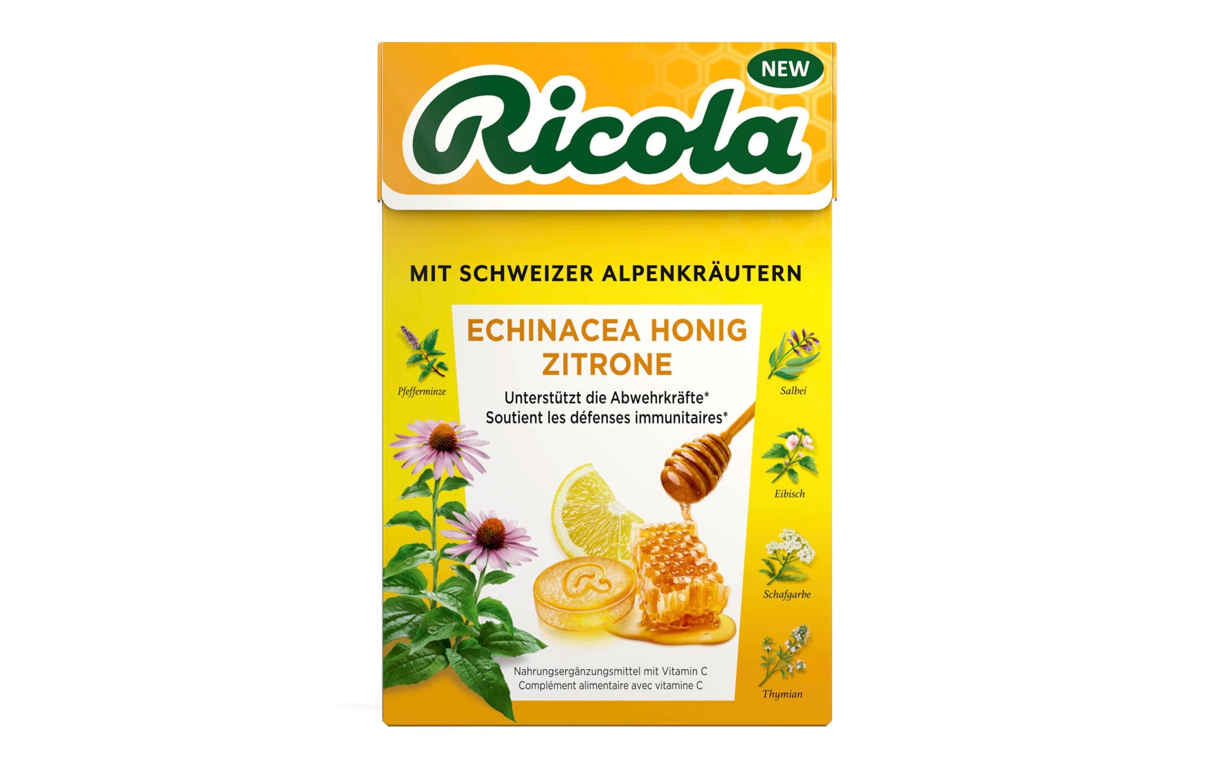 Bonbons Echinacea Honig Zitrone 50 gSchweizer Lutschbonbons mit Vitamin C