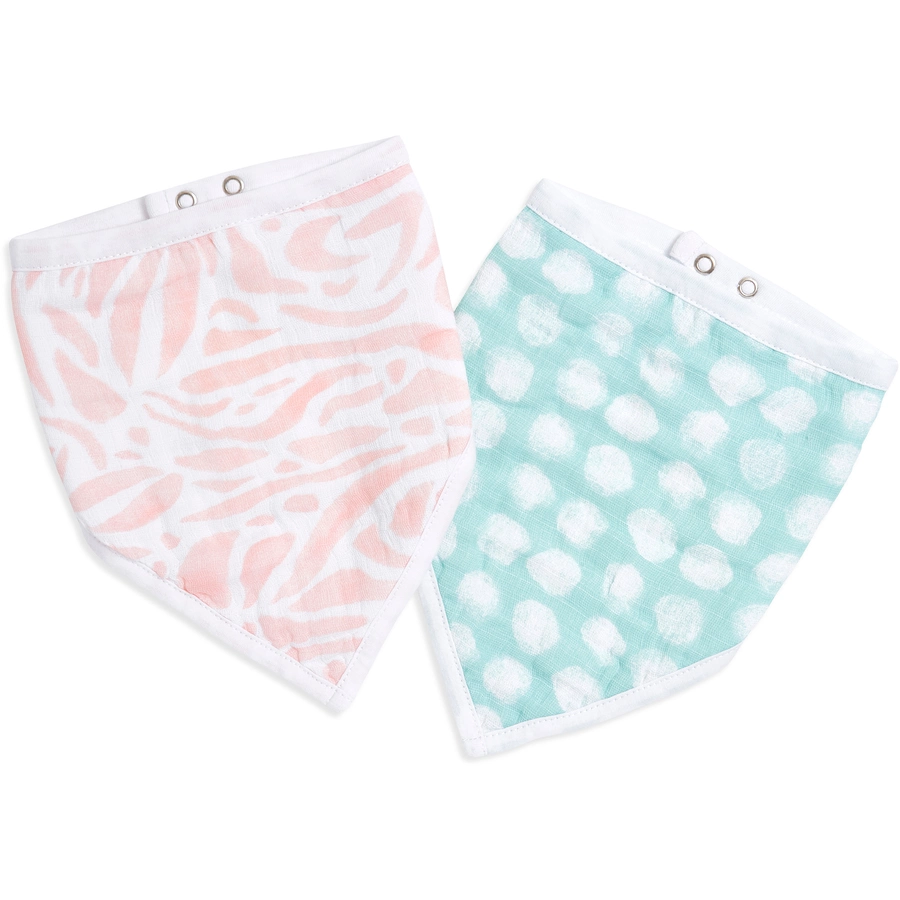 aden + anais™ essentials Baumwoll-Musselin-Bandana  Lätzchen tropicalia 2er Pack