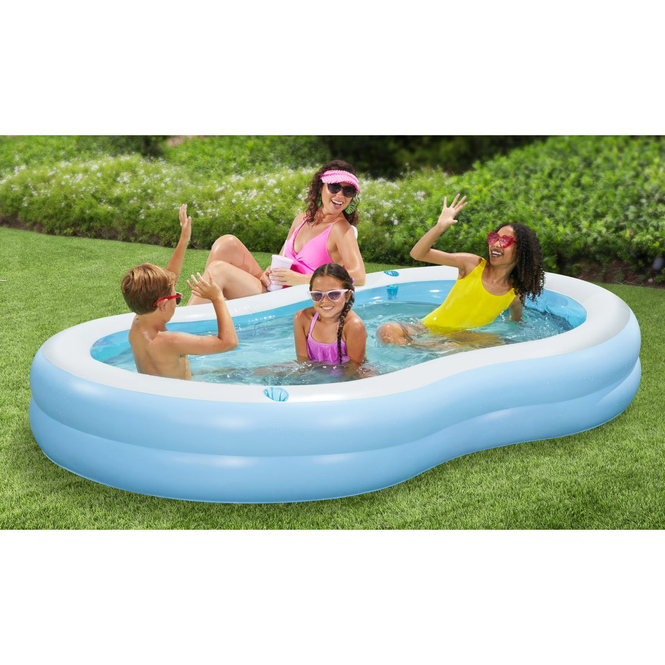 Pool - Family Lagoon - blau/weiß