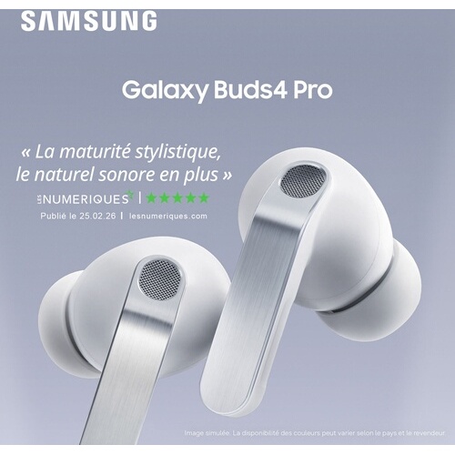 Ecouteurs Samsung Buds4 Pro Blanc