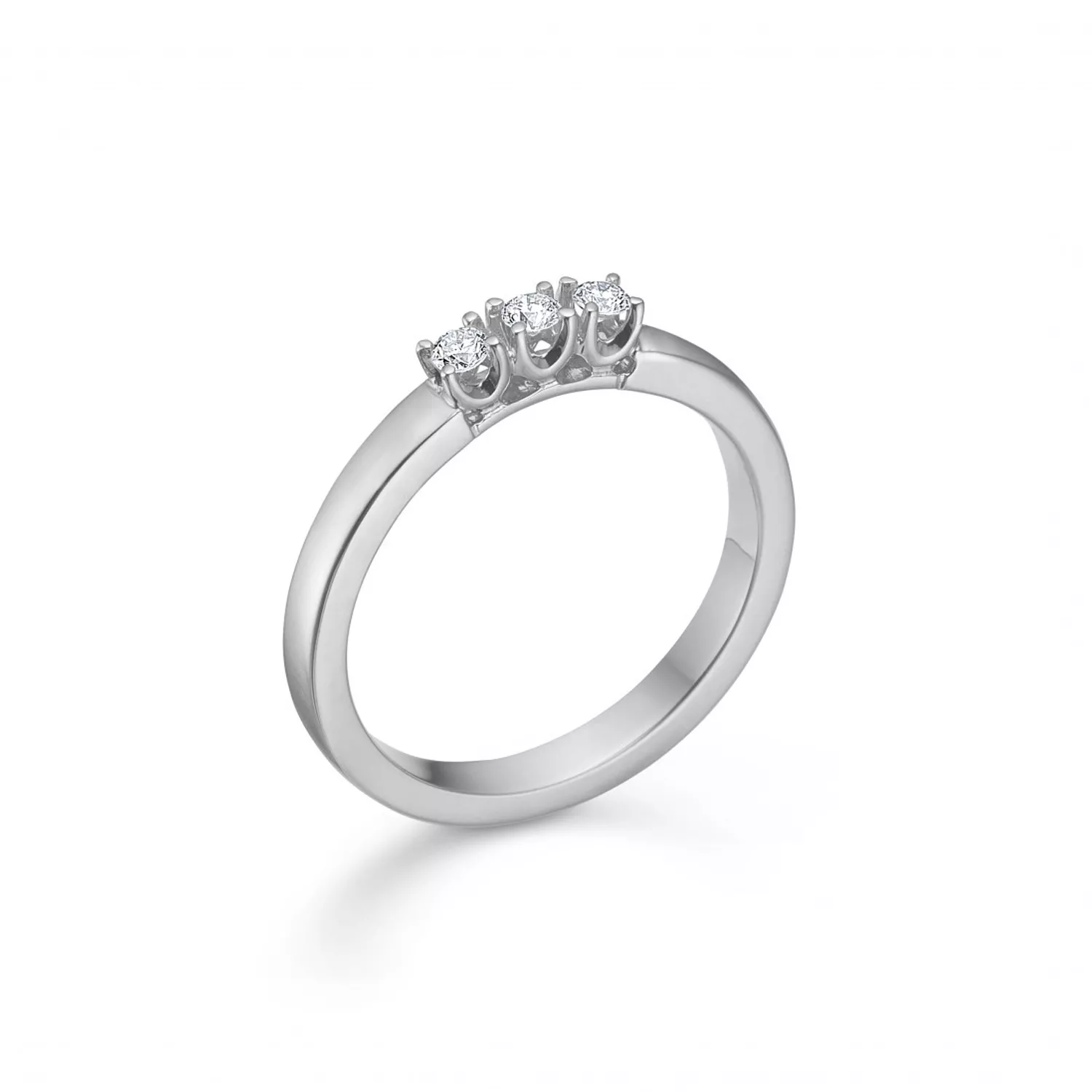 Mads Z Crown Alliance Ring 14 kt. Hvidguld 0,04 ct. 1641843