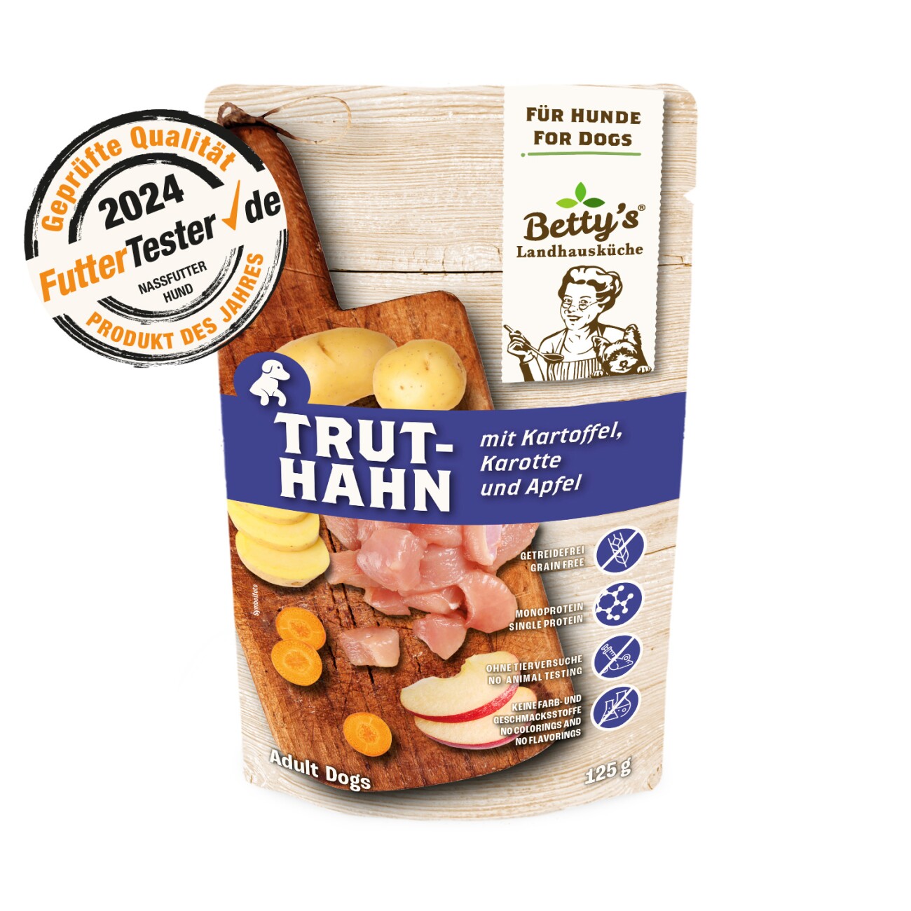 Betty's Landhausküche Frischebeutel Truthahn & Kartoffel 10x125 g