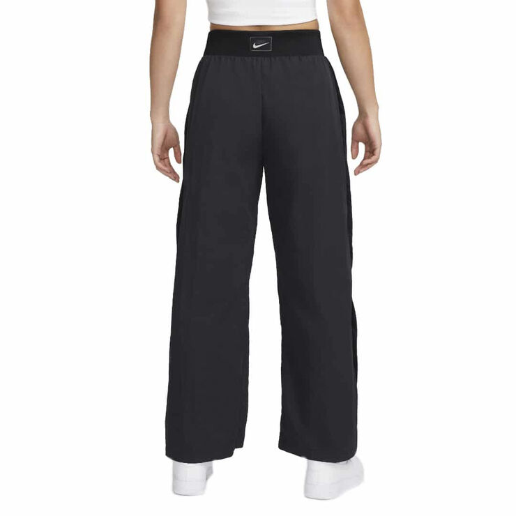 Nike sportswear icon clash woven wide Leg pants Black