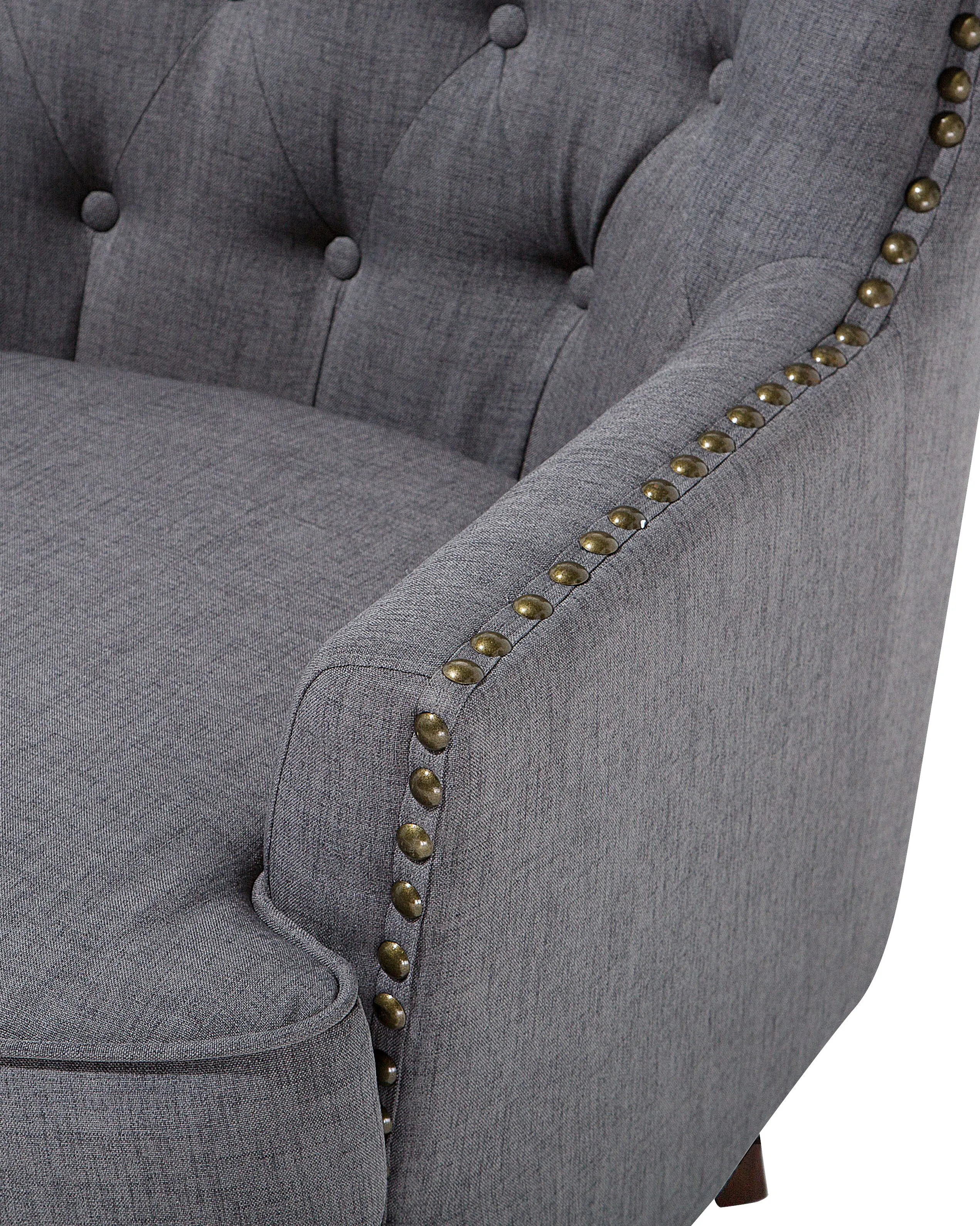 Fauteuil VIBORG II Stof Donkergrijs