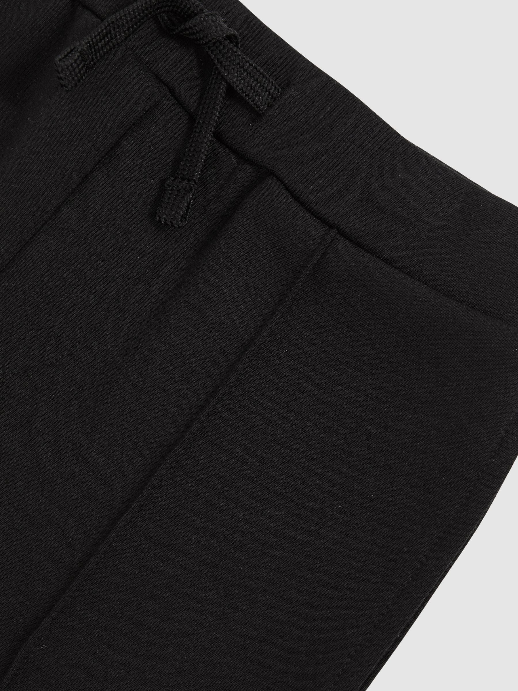Zwart - Reiss - Premier - Interlock joggingbroek met trekkoord
