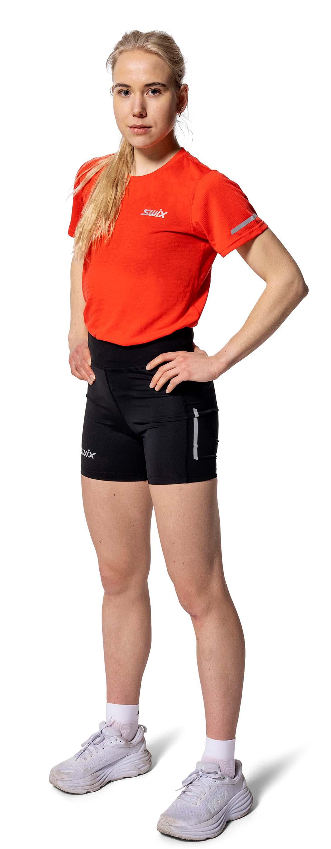 Pace High Waist Half Tights Dame Black