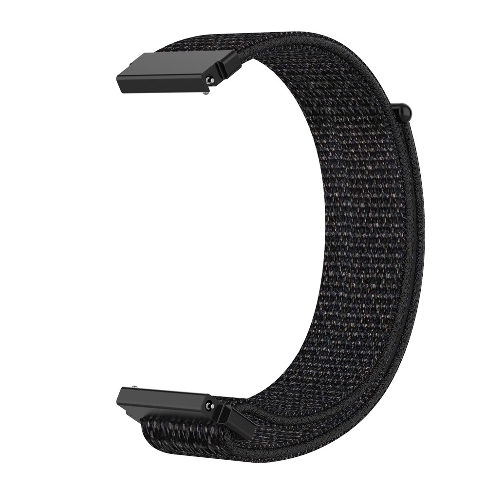 Garmin Forerunner 265S Nylon Armband mit Klettverschluss (Gelenkumfang: 160-220mm) - Schwarz