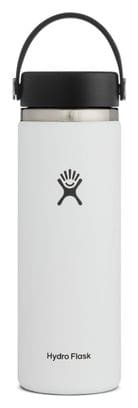 Bouteille Hydro Flask Wide Mouth With Flex Cap 591ml Blanc