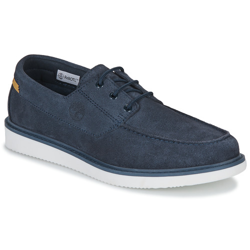 Timberland - NEWMARKET II LTHR BOAT - Marine / Blanc