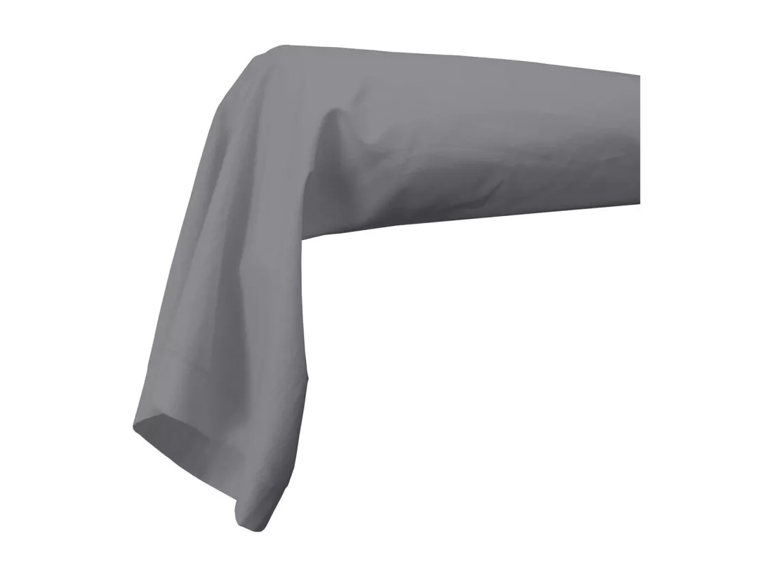 Taie de traversin 85 x 185 cm gris souris