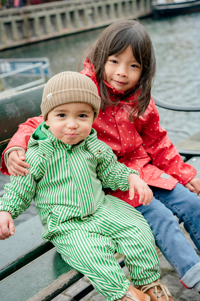 Oddy Set, Regnsæt - Green Stripes