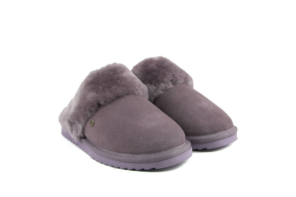Warmbat Pantoffels Flurry Plum Suede