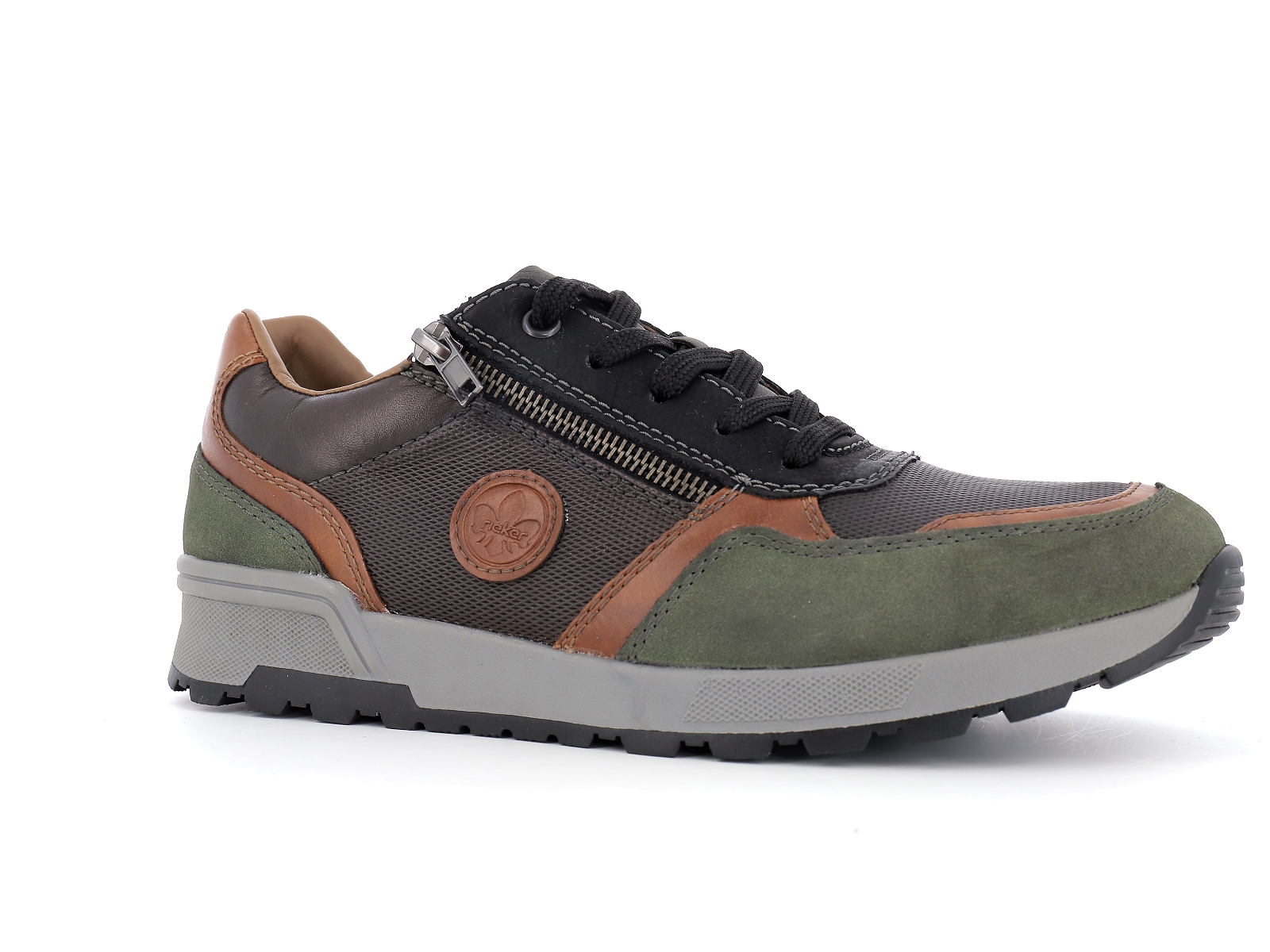Rieker-15131 Cuir Olive