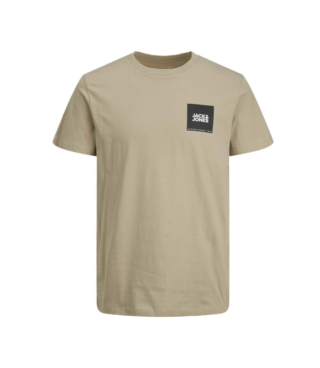 T-shirt Beige Homme Jack and Jones Lock