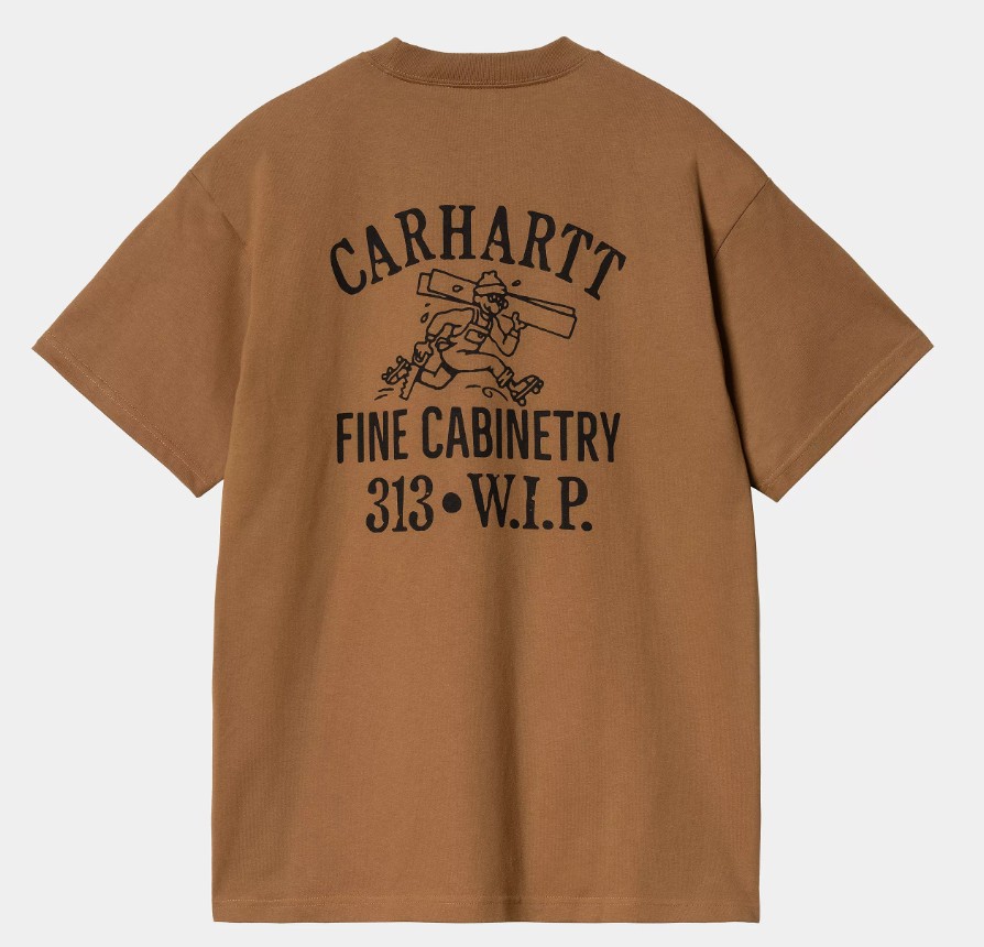 Carhartt WIP SS Cabinetry T-Shirt Hamilton Brown / Black